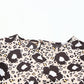 Animal Print Puff Sleeve Round Neck Blouse