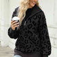 Leopard Half-Zip Sweater