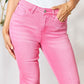 BAYEAS Frayed Hem Bootcut Jeans
