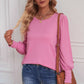 Round Neck Puff Sleeve T-Shirt