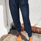 Leopard Pocketed Long Pants