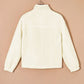 Contrast Zip Up Long Sleeve Jacket