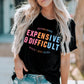 Slogan Graphic Cuffed Sleeve Tee