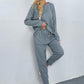 Round Neck Top and Drawstring Pants Set