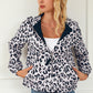 Leopard Zip-Up Hooded Jacket