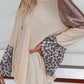 Leopard V-Neck Long Sleeve Top