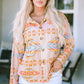 Geometric Long Sleeve Jacket