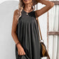 Round Neck Sleeveless Mini Dress