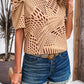 Tied Printed Puff Sleeve Blouse