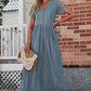 Scalloped Trim Lace Plunge Dress