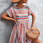 Striped Round Neck Dress