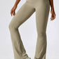 Wide Waistband Slim Fit Wide Leg Sports Leggings