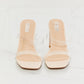 MMShoes Walking On Air Transparent Double Band Heeled Sandal