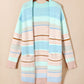 Color Block Pocketed Dropped Shoulder Cardigan