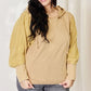HEYSON Full Size Mineral Wash Cotton Gauze Terry Hoodie
