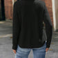 Round Neck Ribbed Long Sleeve T-Shirt