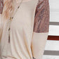 Leopard V-Neck Long Sleeve Top