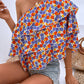 Floral Layered One-Shoulder Blouse