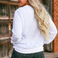 Slogan Graphic Round Neck Sweatshirt
