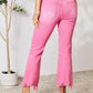 BAYEAS Frayed Hem Bootcut Jeans
