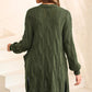 Cable-Knit Dropped Shoulder Cardigan