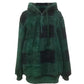 Plaid Half Zip Drawstring Hoodie