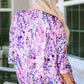 Printed Open Front Cardigan