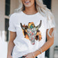 Animal Graphic Round Neck Tee