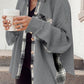 Plaid Button Down Collared Jacket