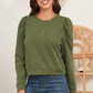 Round Neck Long Sleeve Sweatshirt