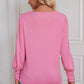Round Neck Puff Sleeve T-Shirt