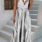Printed Surplice Adjustable Spaghetti Strap Maxi Dress