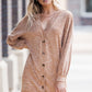 V-Neck Dropped Shoulder Cardigan