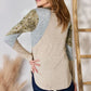 Hailey & Co Colorblock V-Neck Long Sleeve Top