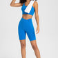 Crisscross Back V-Neck Sports Bra