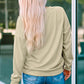 Round Neck Dropped Shoulder WILD WEST Graphic Sweatshirt