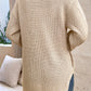 V-Neck Openwork Long Sleeve Cardigan