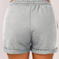 Drawstring Waist Cuffed Shorts