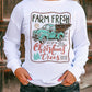 Slogan Graphic Round Neck Sweatshirt