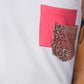 Printed Color Block Pocket Patch Tank