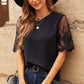 Half Sleeve Round Neck Blouse