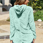 Button Up Long Sleeve Hooded Jacket