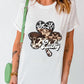 LUCKY Graphic Round Neck T-Shirt
