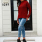 Mock Neck Long Sleeve Sweater