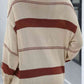 Contrast Long Sleeve Knit Top