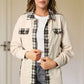 Plaid Button Down Collared Jacket