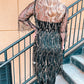 Sequin Open Front Sheer Cardigan