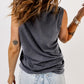 Distressed Round Neck Tank