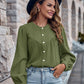 Round Neck Puff Sleeve Shirt
