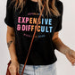 Slogan Graphic Cuffed Sleeve Tee